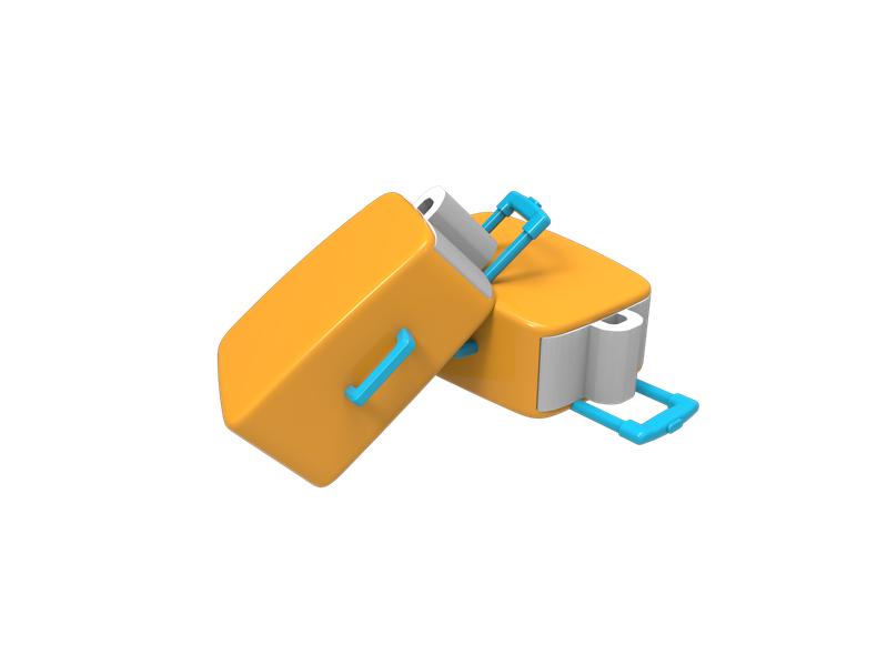 Suitcase memo holder